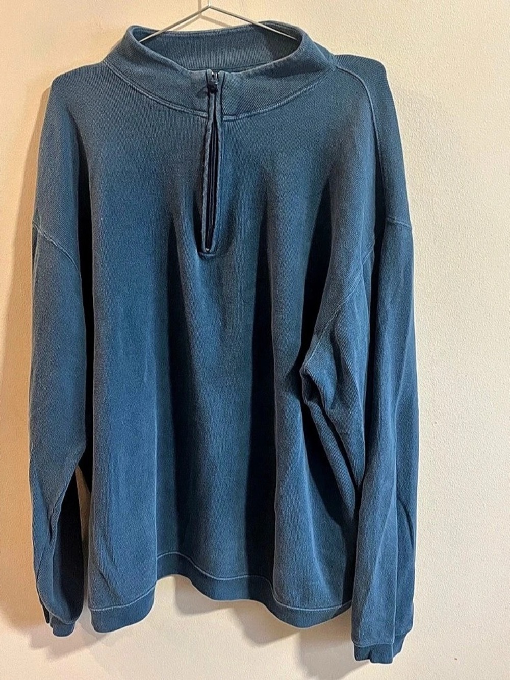 Woolrich Men’s XXL Blue Quarter-Zip Pullover Fleece